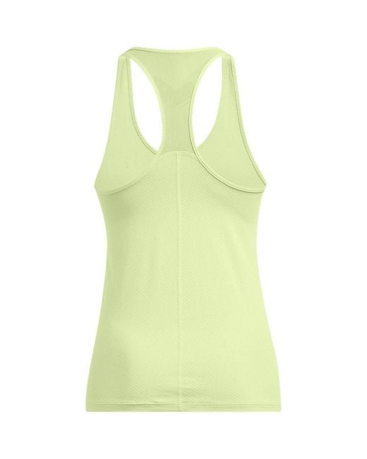 Under Armour Yellow Tech Mesh Racer Tank Gym Vest