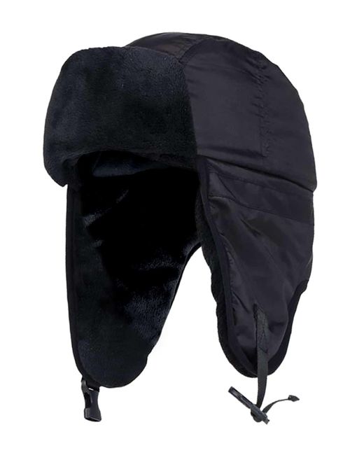 Heat Holders Blue Waterproof Fleece Lined Winter Thermal Trooper Trapper Hat for men