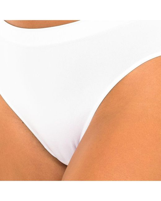 Intimidea White Invisible Effect Midi Slip Panties 310030