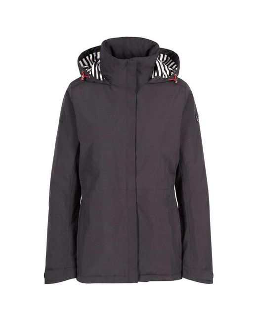 Trespass Black Ladies Frosty Padded Waterproof Jacket