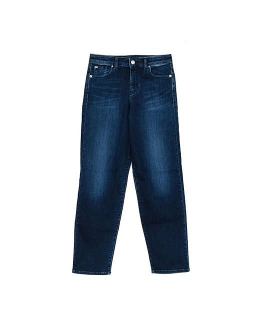 Armani Blue Long Worn Effect Denim Pants 6Y5J90-5D25Z