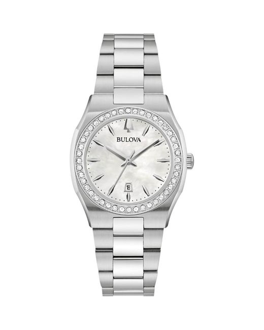 Bulova Metallic Surveyor Watch 96R245 Stainless Steel