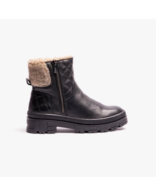 Lotus Black Lavigne Ankle Boots