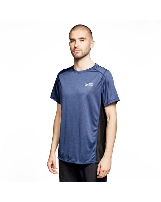 North Ridge Blue Resistance Short Sleeve Moisture Wicking Baselayer Shirt for men
