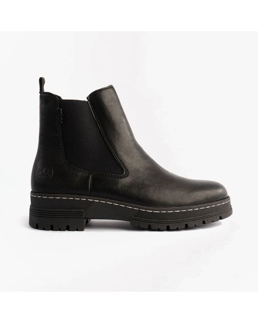 Rieker Black 73892-00 Boots Leather