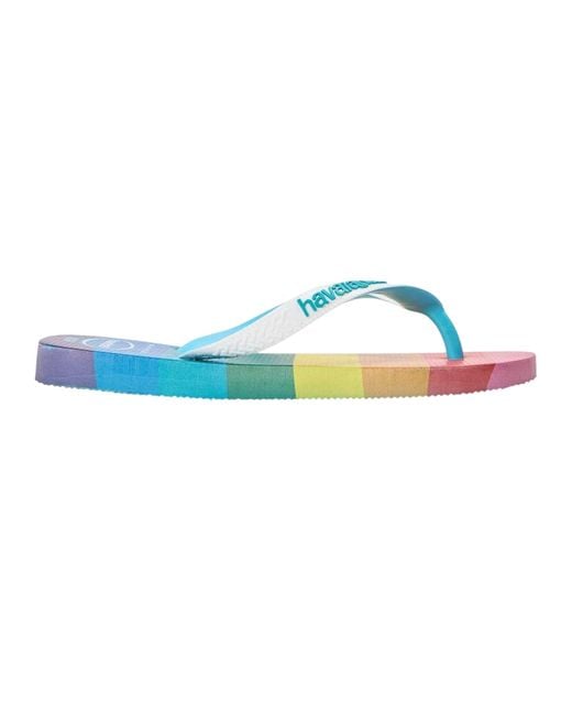 Havaianas Blue Ladies Top Pride Flip Flops