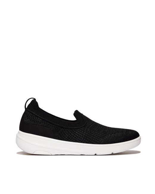 Fitflop Super-q Knit Slip-ons Black