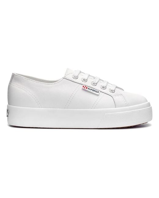 Superga White Adult 2730 Nappa Leather Trainers (Optical)