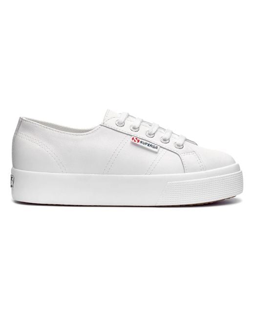 Superga White Adult 2730 Nappa Leather Trainers (Optical)