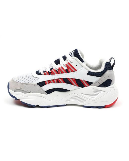 Umbro 's Neptune Low Top Speedy Lace Up Trainers In White Navy