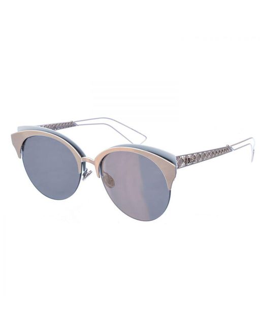Dior Amaclub Damen-cat-eye-sonnenbrille Aus Metall in het Metallic voor heren