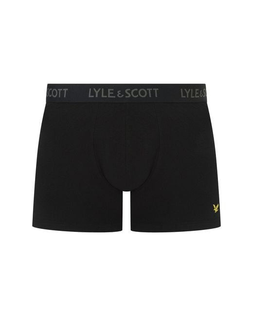 Lyle & Scott Gray And Barclay 3Pk Trunks for men