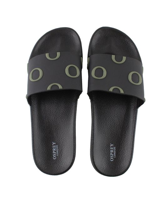 Osprey Black The Holiday Sliders for men