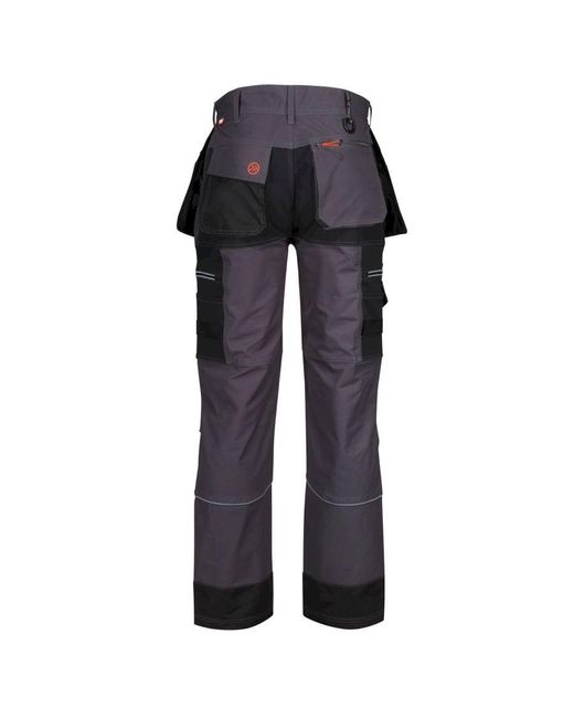 Regatta Black Infiltrate Softshell Stretch Work Trousers (Iron/ for men