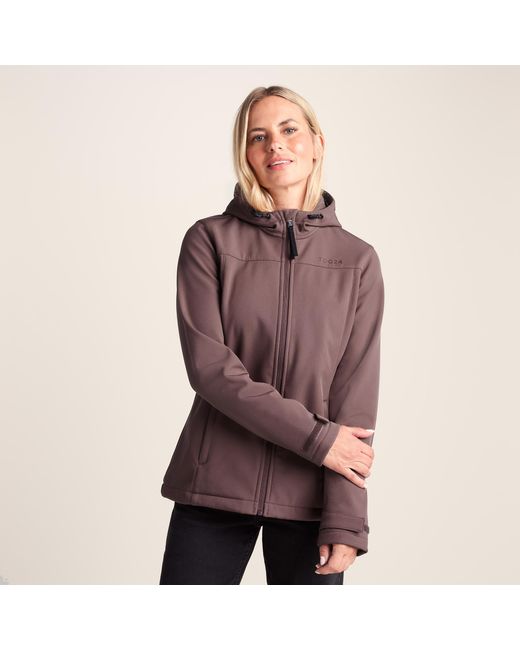 TOG24 Brown Keld Softshell Hoody Dark Mauve