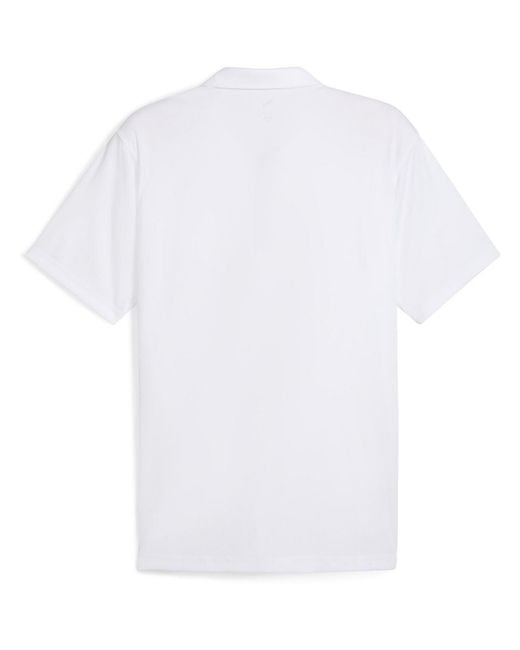 PUMA White Pure 2.0 Polo Lc Shirt for men