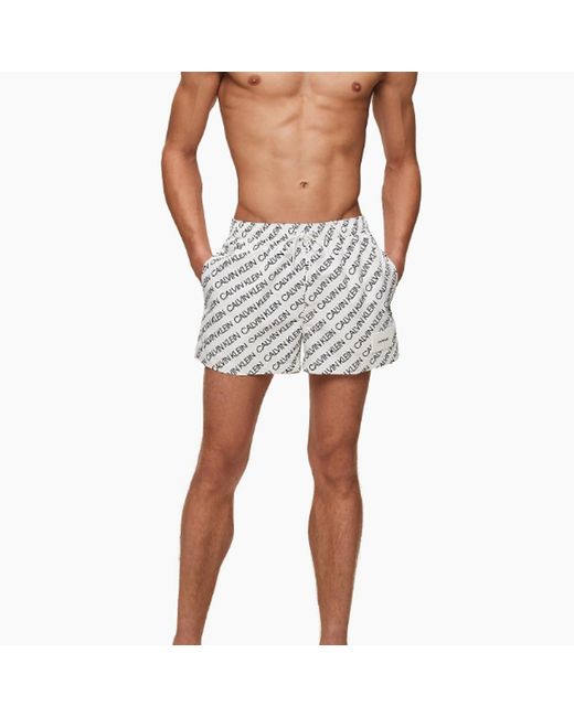 Calvin Klein Calvin Klein Herenbadpakken in het White voor heren