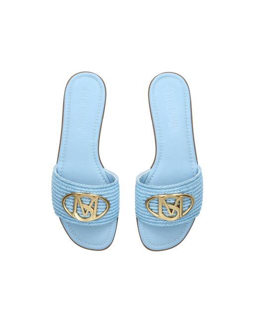 Steve Madden Blue Kora Sliders