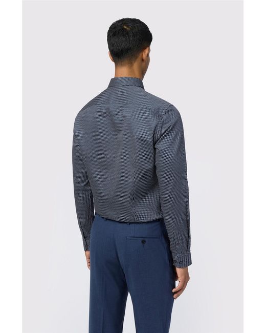 Ted Baker Blue Long Sleeve Slim Fit Formal Shirt for men