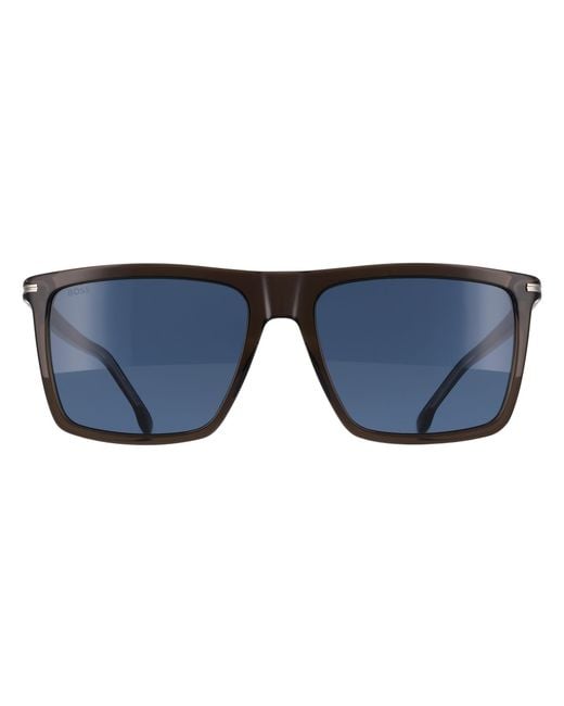 Boss Blue Rectangle Dark 1844/S for men