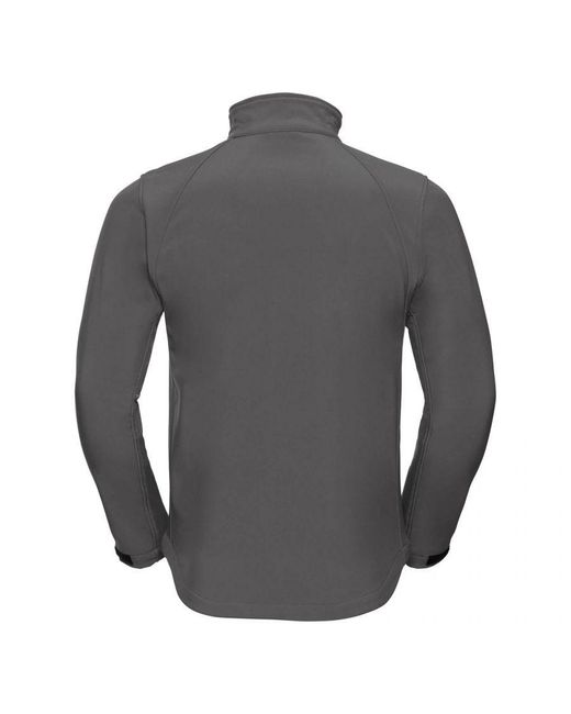 Russell Gray Water Resistant & Windproof Softshell Jacket (Titanium) for men