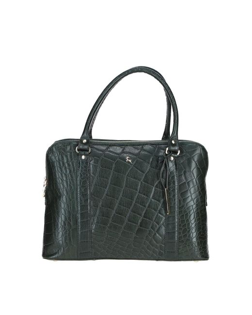 Ashwood Leather Black Three Section Large Veggie Tanned Bag