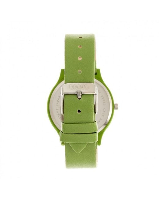 Crayo Green Glitter Watch