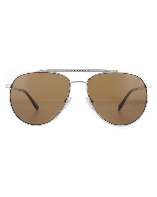 Lacoste Brown Sunglasses L177S 033 Gunmetal for men