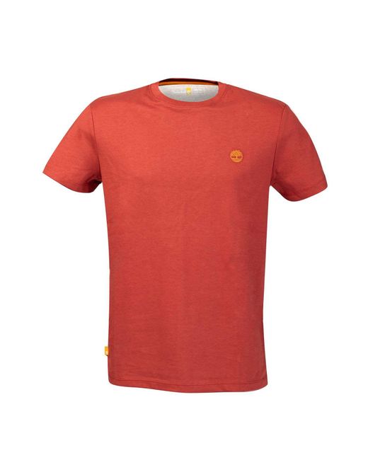 Timberland Red Chest Logo T-Shirt for men