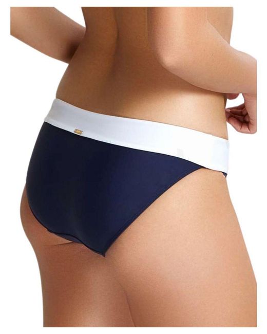 Panache Blue Catarina Fold Bikini Briefs