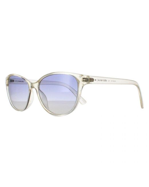 Calvin Klein Blue Cat Eye Crystal Pale Gradient Ck20517S