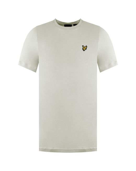 Lyle & Scott Gray Plain Light T-Shirt Cotton for men