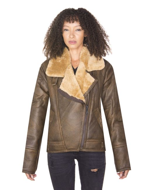 Infinity Leather Brown B3 Sheepskin Flying Jacket-Bergamo