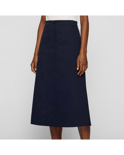 Boss Damesrok Varanja1 In Blauw in het Blue