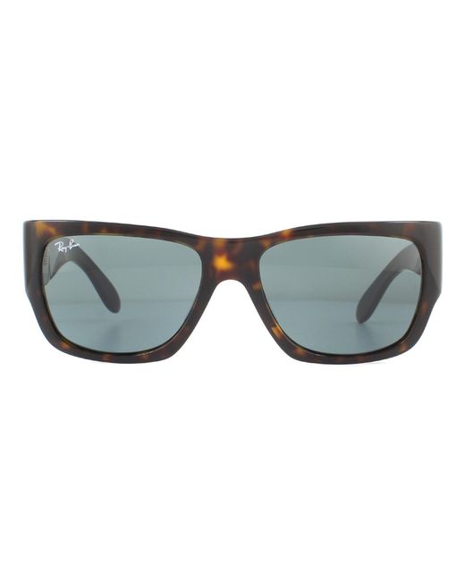 Ray-Ban Gray Square Tortoise Sunglasses