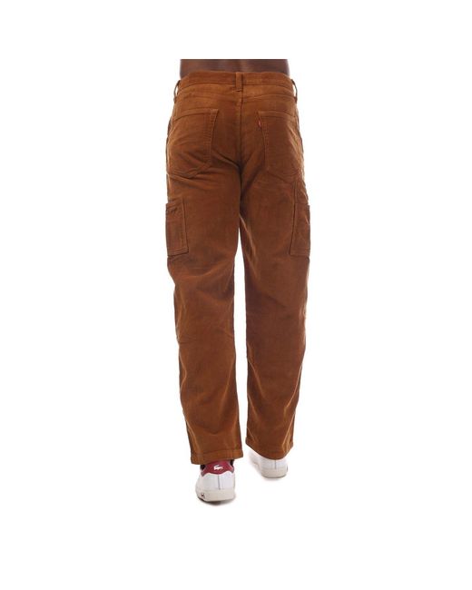 Levi's Brown Levi's 568 Stay Side Pocket Cargo Pants for men