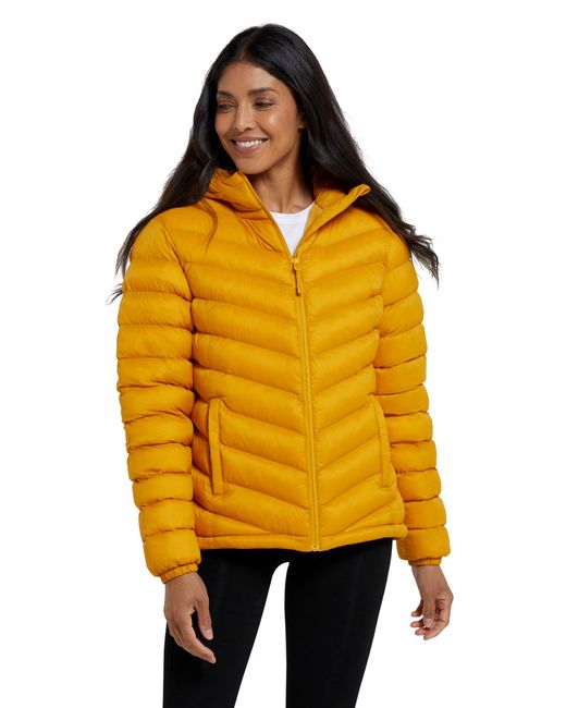 Mountain Warehouse Orange 'Seasons' Padded Jacket Water Resistant Insulated Winter Coat Polyamide