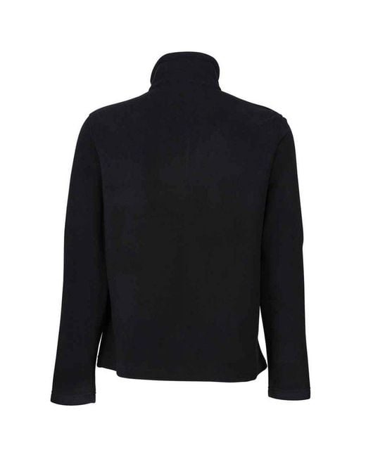 Regatta Black Honestly Made Recycled Half Zip Fleece for men