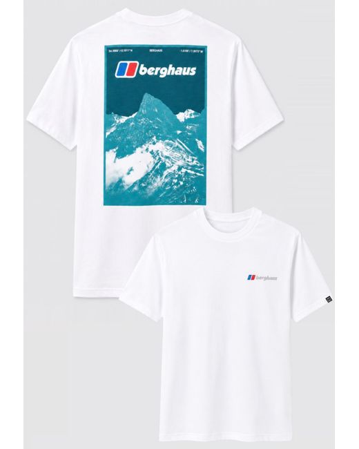 Berghaus Blue Threshold Peak T Shirt for men