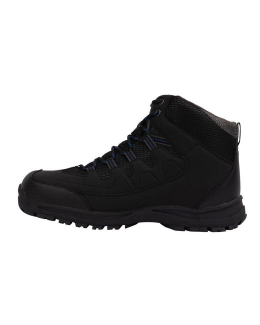 Trespass Black Finley Waterproof Walking Boots for men