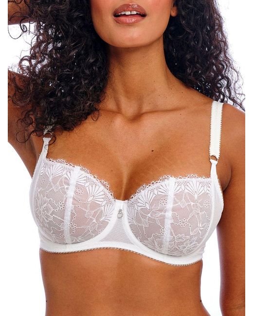 Freya White Fascinate Balconette Bra