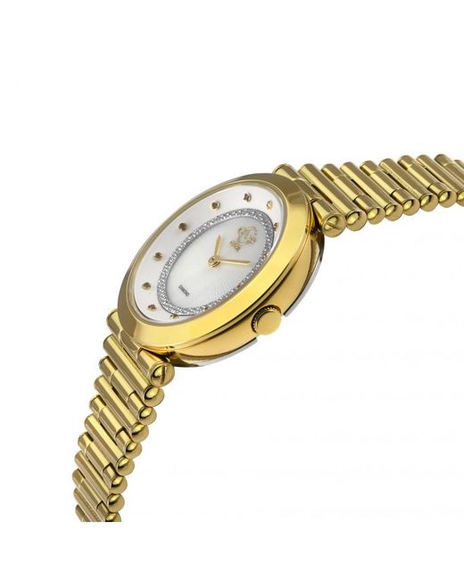 Gv2 Metallic Burano Swiss Quartz Mop Dial Stainless Steel Bracelet Diamond Watch