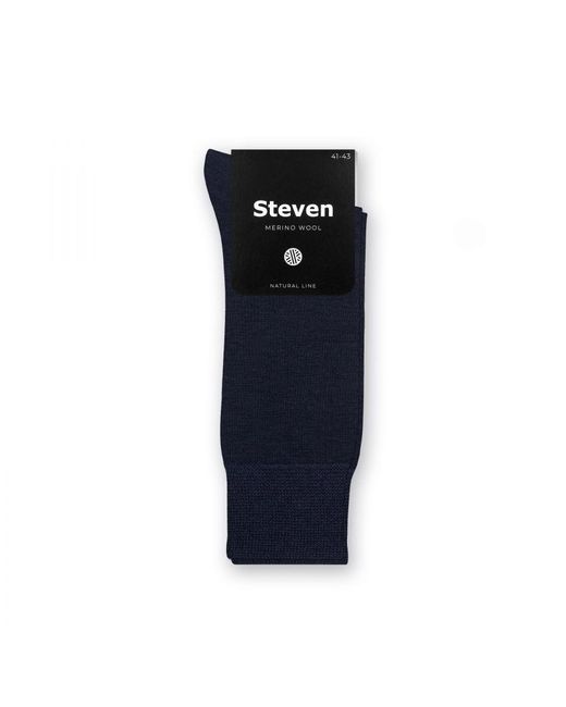 Steve Madden Blue Merino Wool Socks for men