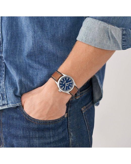 Fossil Defender Horloge Bruin Fs5975 in het Blue voor heren