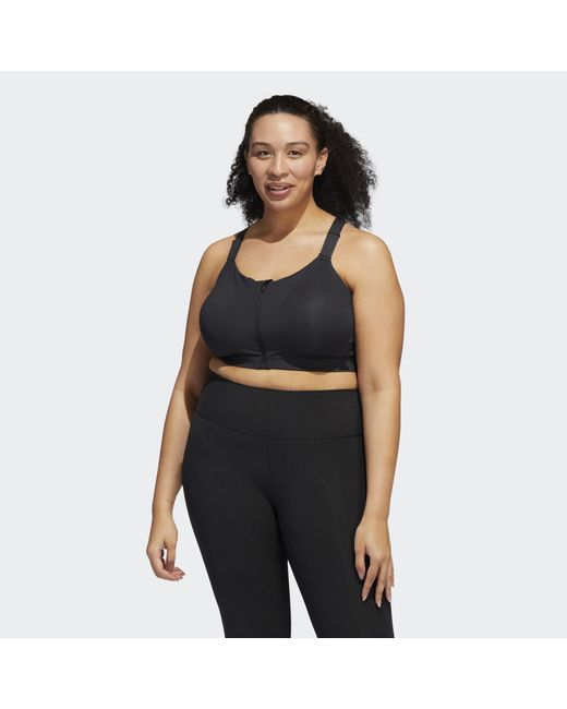 Adidas Originals Black Tlrd Impact Luxe Training High-Support Bra (Plus Size)