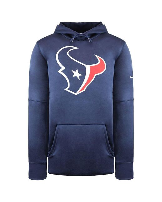 Nike Blue Nfl Houston Texans Prime Logo Hoodie for men