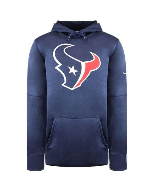 Nike Blue Nfl Houston Texans Prime Logo Hoodie for men