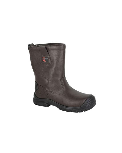 Grafters Black Safety Rigger Boots for men