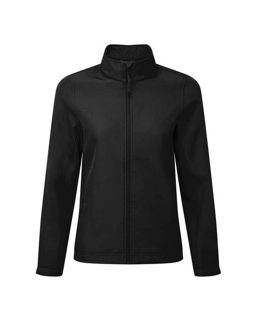 PREMIER Black Ladies Windchecker Soft Shell Jacket (Deep)