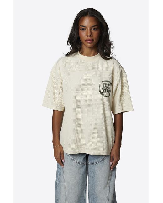 Good For Nothing Natural Double Layered Mesh Jersey T-Shirt